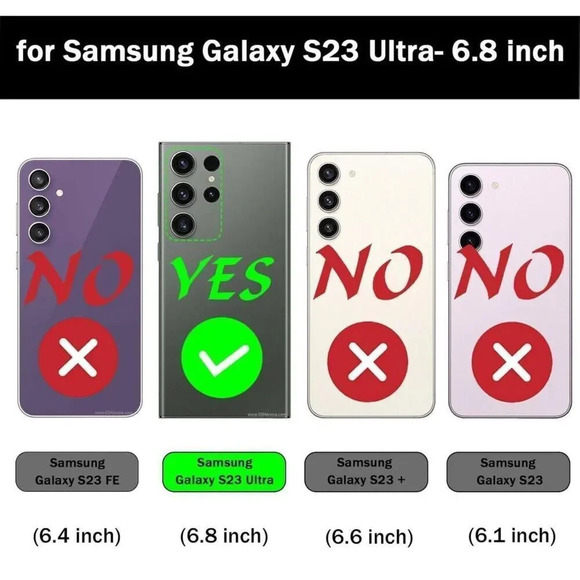 Wallet Case For Samsung Galaxy S23 Ultra Multi Function Detachable Magnetic - Picture 3 of 10